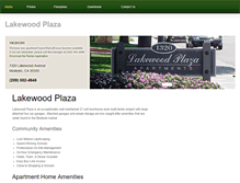 Tablet Screenshot of lakewoodplazaapts.com